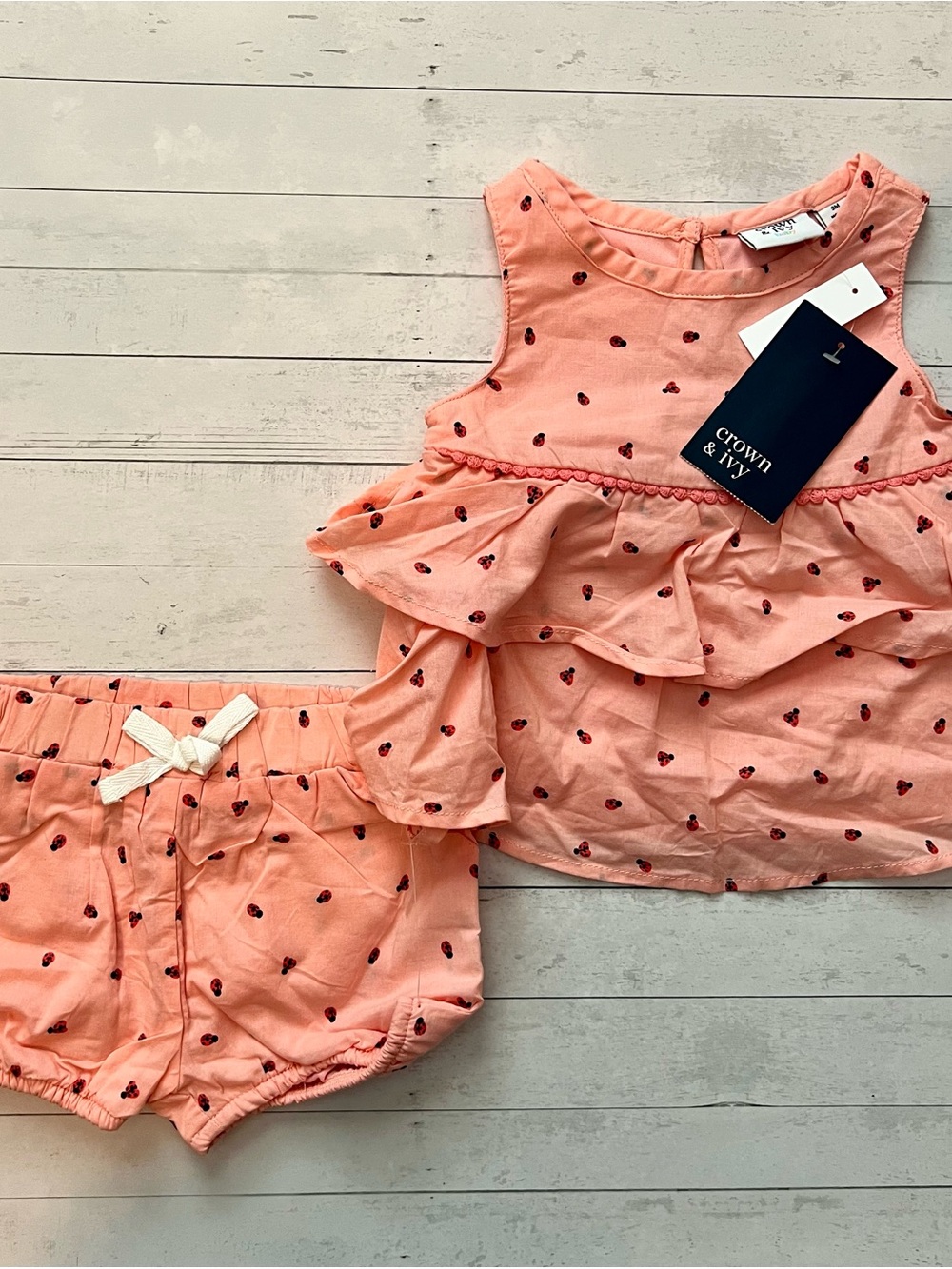 Baby Girl Lady Bug Two Piece